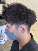 ニアウ 伊勢崎連取店(Niau)&nbsp;メンズマッシュパーマツイストスパイラルパーマ波巻きパーマ