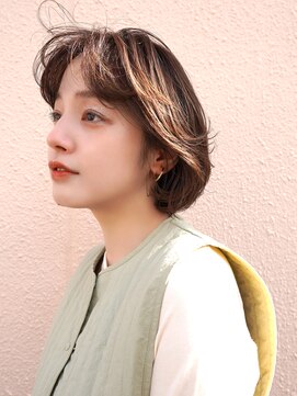 ドーチェ 池田店(DOCHE) ピンクブラウン×ボブスタイル