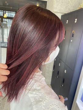 リンダテーラ(Linda tela) 【札幌白石】ストレートヘア/ピンクカラー/オージュア/Aujua