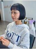 前上がりミニボブ