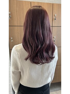 コンティバイミラートーク(CONTY by MIRROR TALK) ミディアム/ピンクカラー/ブリーチハイライト履歴あり