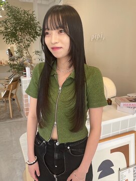 ピピバイヨーク(pipi, by yoke.) シャギーレイヤー/艶髪ロング