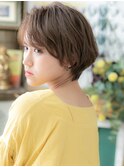 ★ショコラアッシュニュアンスパーマショートボブ20代30代★10