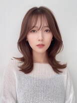 大人美人/外ハネボブ/秋カラー/くびれミディアム/20代30代40代