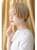 □透明感ハイトーンカラーマッシュショート404志木10代20代30代