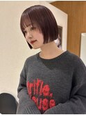 ハンサムショートボブ前髪くびれショートボブ前下がりショート