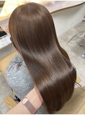 【赤み消しカラー】ミルクティーブラウンブリーチ無ダブルカラー