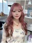 13619ブリーチ&ダブルカラー韓国レイヤーラベンダーピンク