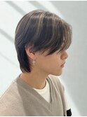 【U Hair】センターパート/ウルフ/ハイライト/トレンド
