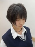 【お顔にフィットする】自然な丸みショートヘア