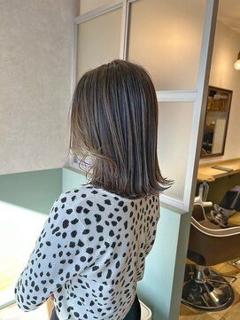 アンビシャス 本川越店(ambitious) ブリーチなしダブルカラーミルクティーグレージュ