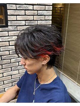 ラテ(LATTE) フェザーショート×インナーカラー