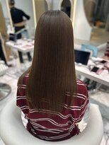 ロンドルピナス 小倉(Lond Lupinus) 黒髪カタログ/オリーブグレー/ココアベージュ/小顔に見せるヘア