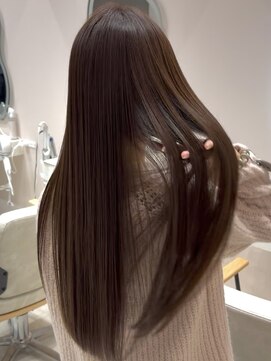 ロエ(LOE) ロングレイヤーカット×髪質改善ストレート