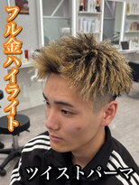 ルースト 心斎橋店(ROOST)&nbsp;MEN’S HAIR/波巻ツイストスパイラル/フェザーパーマ/大阪