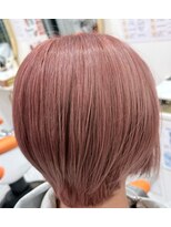 シャルム(CHARME)&nbsp;透け感ローズピンク × 艶まとまりボブ