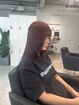 アミィ 半田青山店(Ami)&nbsp;ワインレッド 顔周りレイヤー