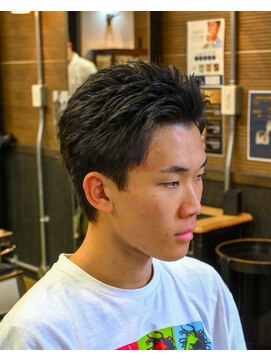 ワンワンオー バーバーショップ 博多店(@110 BARBER SHOP) ツーブロックショートカルマヘアスリックバックジェットフェード
