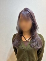 スーリール 戸畑店(Sourire)&nbsp;20代 透明感ラベンダーカラー×レイヤーカット