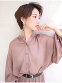簡単スタイリング☆ショコラベージュマッシュショート