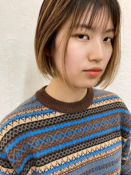 シーク(seek) 【seek菜月】シースルーバングbob【長野 松本】