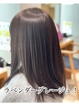 ヘアーサロン エムプラス ヨツバコ店(HAIR SALON M.PLUS) 髪質改善カラー×ラベンダーグレージュ