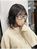 bob perm ボブ ニュアンスパーマ 黒髪パーマ
