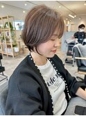 大人可愛いショートボブ