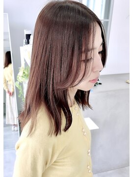 マルレ(MARLE) 都島顔まわりカット【ミディアム/レイヤー/アッシュ/ベージュ】