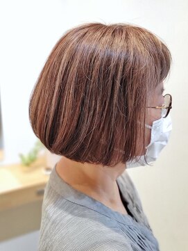 キザシ(KIZASI) 白髪ぼかしハイライトの後は全体染めで潤いUPを☆脱白髪染め