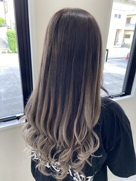 ハイエクステンション 京都駅前店(Hi-Extension) ベージュハイライトグラデーション