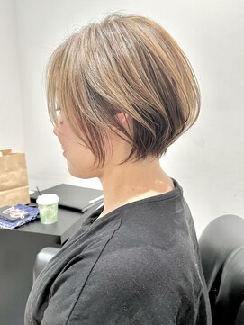 ジエクト 本店(The Ect) ★ピンクベージュ前髪マチルダボブウルフインナーグレージュ☆