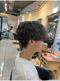 波巻きスパイラルパーマ　波巻きパーマ　スパイラルパーマ