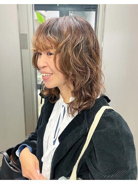 ナループロアボタン(Nalu pu loa BOTAN) ボブパーマ/黒髪パーマ/切りっぱなしボブ/ショートボブ