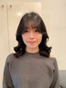 小顔似合わせカット＋根元ストレート＋毛先コテ巻き風パーマ￥30800