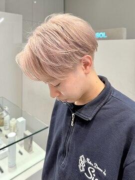ソル 栄矢場町(SOL) ホワイトミルクティー/メンズブリーチカラー/名古屋美容院