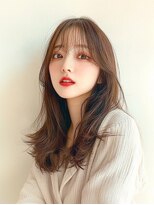 リンクミリ(Link mili)&nbsp;美髪チェリーブラウン/レイヤーカットミニウルフ/デジタルパーマ