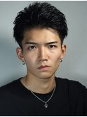 オールバックショート