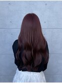 ★レディース，ダブルカラー，チェリーピンク，ロング