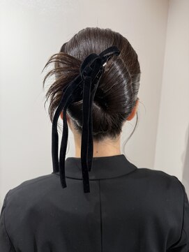 カチモリヘア/シニヨン/まとめ髪/タイトヘア/ヘアセット/原宿