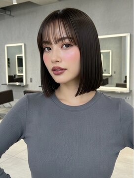 表参道/顔周り/前髪カット/ハイライト/ブリーチなしダブルカラー