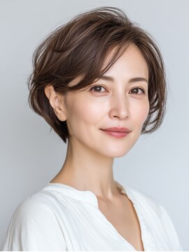 ビフィーノ リルネ(Bifino Rilune) クラゲヘアー/小顔/ココアベージュ/オリーブグレー/川西