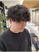 パーマ初心者にオススメ!大人の緩め波巻きシャドウパーマ