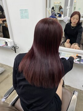 クリアーオブヘアー 池下店(clear OF HAIR) wine red color