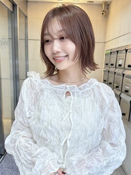 ガーデン 渋谷(GARDEN) 小顔外ハネボブダークアッシュ大人ガーリー似合わせカット