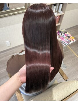 カラーサイ(color彩) 髪質改善カラー/チェリーブラウン/メンテカット