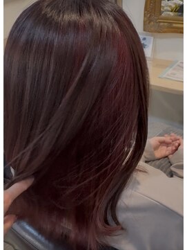 トムヘアーデザイン 楠葉店(TOM HAIR DESIGN) ブリーチなしピンクカラー