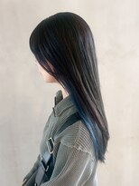 アイティーバイアルバム 八王子店(IT by ALBUM)&nbsp;おくれ毛ブリーチハイトーン韓国ヘアロング_ba556863