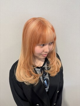 パプス ド コワフュール 川西能勢口店(Pap's de coiffeur) オレンジデザインカラー*