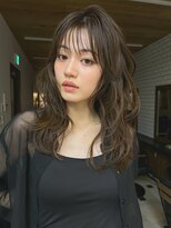 ブリンク(blink) 10トーンオリーブベージュケアカラーレイヤーカット前髪カット